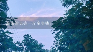 海南的贝壳1斤多少钱? 海南的贝壳1斤多少钱?