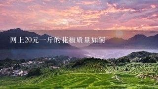 网上20元1斤的花椒质量如何 网上20元1斤的花椒质量如何