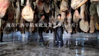 现在广西早稻米批发是多少钱1斤? 现在广西早稻米批发是多少钱1斤?