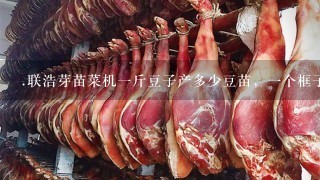 .联浩芽苗菜机1斤豆子产多少豆苗,1个框子可装多少豆苗。 .联浩芽苗菜机1斤豆子产多少豆苗,1个框子可装多少豆苗。
