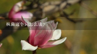 枞菌这个词怎么读? 枞菌这个词怎么读?