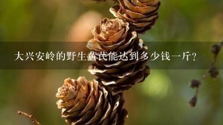 大兴安岭的野生黄芪能达到多少钱1斤? 大兴安岭的野生黄芪能达到多少钱1斤?