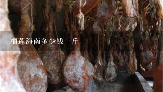 榴莲海南多少钱1斤 榴莲海南多少钱1斤