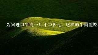 为何进口牛肉1斤才20多元,这样的牛肉能吃吗? 为何进口牛肉1斤才20多元,这样的牛肉能吃吗?