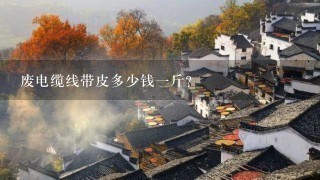 废电缆线带皮多少钱1斤? 废电缆线带皮多少钱1斤?
