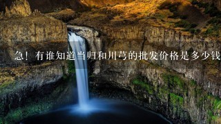 急!有谁知道当归和川芎的批发价格是多少钱1斤?? 急!有谁知道当归和川芎的批发价格是多少钱1斤??