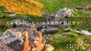 天麻多少钱1斤?1亩天麻的产量是多少? 天麻多少钱1斤?1亩天麻的产量是多少?
