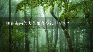 现在海南的大芒果多少钱1斤阿? 现在海南的大芒果多少钱1斤阿?
