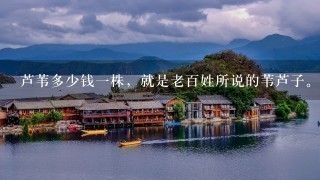 芦苇多少钱1株,就是老百姓所说的苇芦子。芦苇苗或 芦苇多少钱1株,就是老百姓所说的苇芦子。芦苇苗或