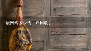 废网线多少钱1斤回收？