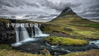 十年前榴莲价格? 十年前榴莲价格?