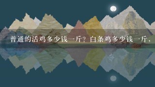 普通的活鸡多少钱1斤?白条鸡多少钱1斤,跪求了 普通的活鸡多少钱1斤?白条鸡多少钱1斤,跪求了
