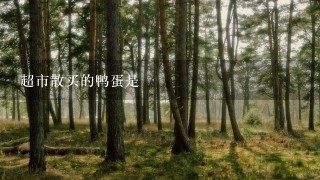 超市散买的鸭蛋是 超市散买的鸭蛋是