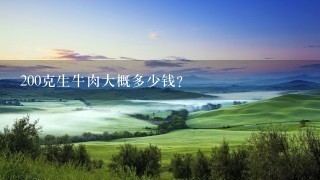 200克生牛肉大概多少钱? 200克生牛肉大概多少钱?
