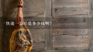 快递1公斤是多少钱啊? 快递1公斤是多少钱啊?