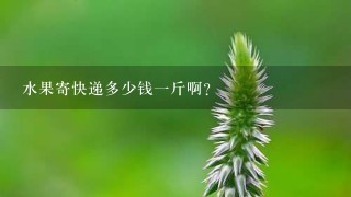 水果寄快递多少钱1斤啊？