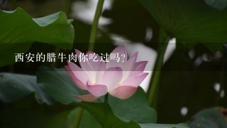 西安的腊牛肉你吃过吗? 西安的腊牛肉你吃过吗?