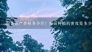 山杏亩产杏核多少斤?每亩种植的密度是多少?杏核多 山杏亩产杏核多少斤?每亩种植的密度是多少?杏核多