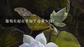 葡萄在超市里每千克多少钱? 葡萄在超市里每千克多少钱?