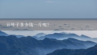 5味子多少钱1斤呢? 5味子多少钱1斤呢?