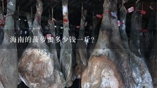 海南的菠萝蜜多少钱1斤? 海南的菠萝蜜多少钱1斤?