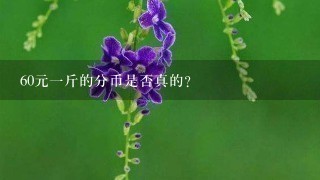 60元1斤的分币是否真的? 60元1斤的分币是否真的?