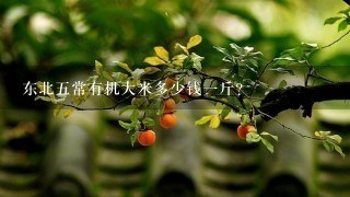 东北5常有机大米多少钱1斤? 东北5常有机大米多少钱1斤?