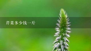 芹菜多少钱1斤 芹菜多少钱1斤
