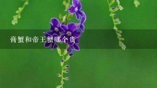 膏蟹和帝王蟹哪个贵 膏蟹和帝王蟹哪个贵