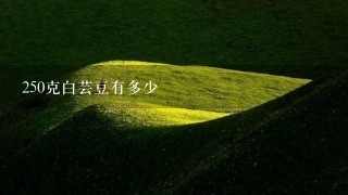 250克白芸豆有多少 250克白芸豆有多少
