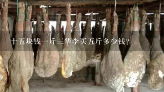 十5块钱1斤3华李买5斤多少钱? 十5块钱1斤3华李买5斤多少钱?