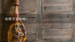 成都美食攻略? 成都美食攻略?