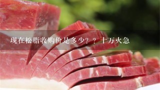 现在松脂收购价是多少??十万火急 现在松脂收购价是多少??十万火急