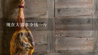 现在大猪多少钱1斤 现在大猪多少钱1斤