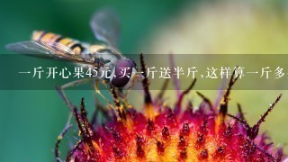 1斤开心果45元,买1斤送半斤,这样算1斤多少钱? 1斤开心果45元,买1斤送半斤,这样算1斤多少钱?