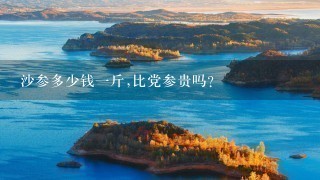 沙参多少钱1斤,比党参贵吗? 沙参多少钱1斤,比党参贵吗?