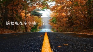 螃蟹现在多少钱1斤 螃蟹现在多少钱1斤