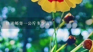 快递邮寄1公斤多少钱? 快递邮寄1公斤多少钱?