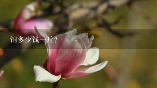 铜多少钱1斤? 铜多少钱1斤?
