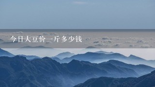 今日大豆价1斤多少钱 今日大豆价1斤多少钱