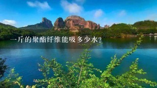 1斤的聚酯纤维能吸多少水? 1斤的聚酯纤维能吸多少水?