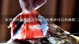 农用硼砂是酸性还是碱性的硼砂可以和磷酸2氢钾1起? 农用硼砂是酸性还是碱性的硼砂可以和磷酸2氢钾1起?