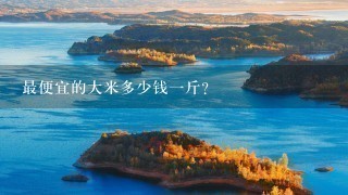 最便宜的大米多少钱1斤? 最便宜的大米多少钱1斤?