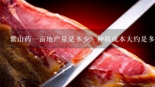 紫山药1亩地产量是多少?种植成本大约是多少?紫山药的0售价格是多少? 紫山药1亩地产量是多少?种植成本大约是多少?紫山药的0售价格是多少?