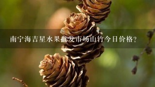 南宁海吉星水果批发市场山竹今日价格? 南宁海吉星水果批发市场山竹今日价格?