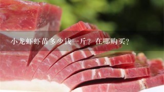 小龙虾虾苗多少钱1斤?在哪购买? 小龙虾虾苗多少钱1斤?在哪购买?