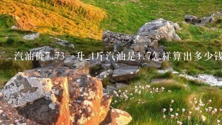 汽油价7.731升_1斤汽油是1.7怎样算出多少钱1斤 汽油价7.731升_1斤汽油是1.7怎样算出多少钱1斤
