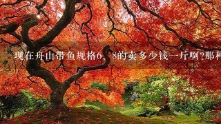 现在舟山带鱼规格<br/>6、8的卖多少钱1斤啊?那种盒装的多少钱1盒呢? 现在舟山带鱼规格<br/>6、8的卖多少钱1斤啊?那种盒装的多少钱1盒呢?