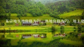 某宗地生地价格为P1,熟地价格为P2,地上建筑物正常装修后待使用的不动产价格为P3,若其正在使用的不动产价格为P4... 某宗地生地价格为P1,熟地价格为P2,地上建筑物正常装修后待使用的不动产价格为P3,若其正在使用的不动产价格为P4...