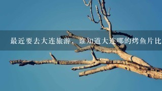 最近要去大连旅游,谁知道大连哪的烤鱼片比较好啊? 最近要去大连旅游,谁知道大连哪的烤鱼片比较好啊?